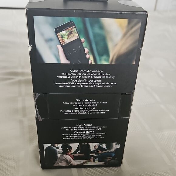 HOST PICK Geeni Doorpeek Smart Wi-Fi Doorbell - Black - Picture 12 of 16